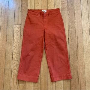 Madewell Petite Slim Emmett Wide-Leg Crop Pants